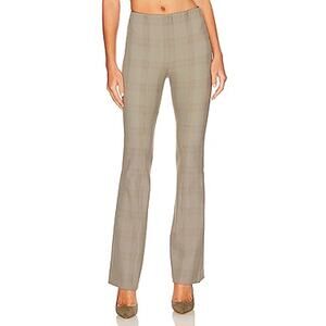 Rag & Bone 'Simone' Beige Plaid Flare Pant Size 2